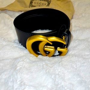 Authentic Black Gucci Belt 1.5”
